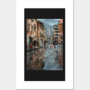 Rain in Nervi Posters and Art